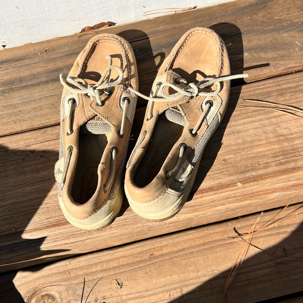 Sperry Tan Boat Shoes